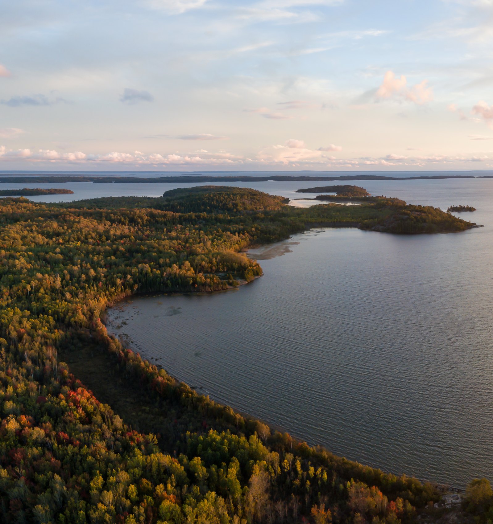 Clean coastal water and shoreline
