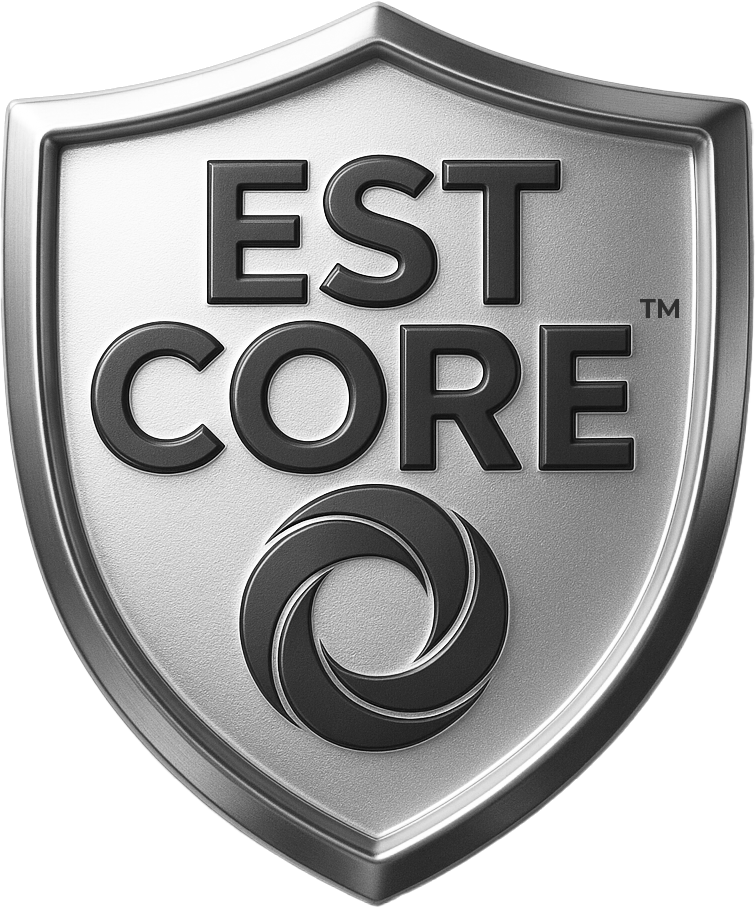 EST CORE brand shield emblem